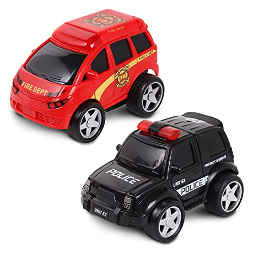 Nkok Junior Racers 2pk Friction Powered Fire Rescue Ensik