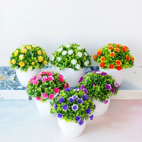 Maceta Pequeña Para Bonsáis De E Red Plants, Flores Falsas