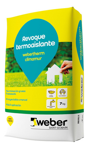 Webertherm Climamur Revoque Termoaislante X 7kg Ventaxmayor