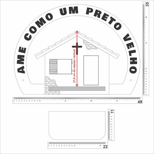Imagem 6 de 8 de Pretos Velhos - Oratório De Parede