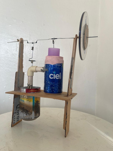 Motor Stirling De Latas, Funcional, Didáctico, Casero (Usado)