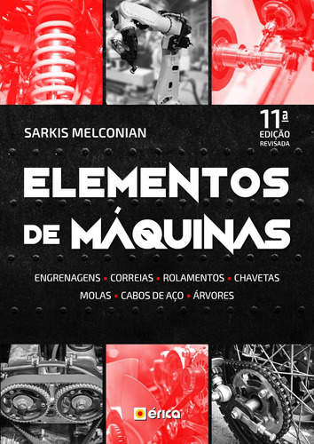Elementos de Máquinas, de Melconian, Sarkis. Editora Saraiva Educação S. A., capa mole em português, 2019