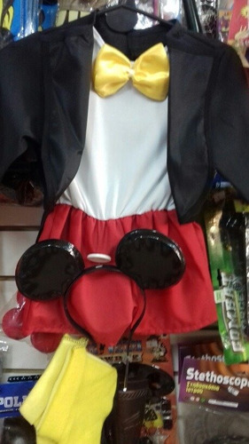 . Disfraz Mickey Con Zapatos Y Vincha Cotillon Chirimbolos