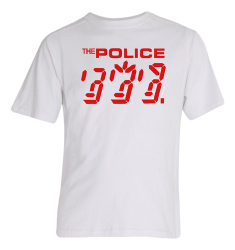 Remera The Police Ghost In The Machine Algodon Blanca