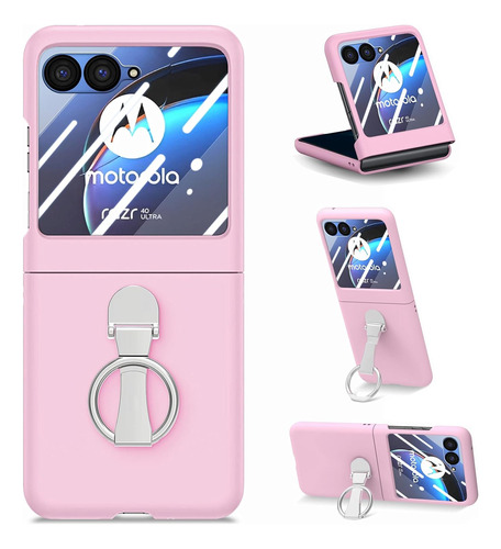 Funda Para Motorola Razr 40 Ultra Soporte Anillo De Metal R