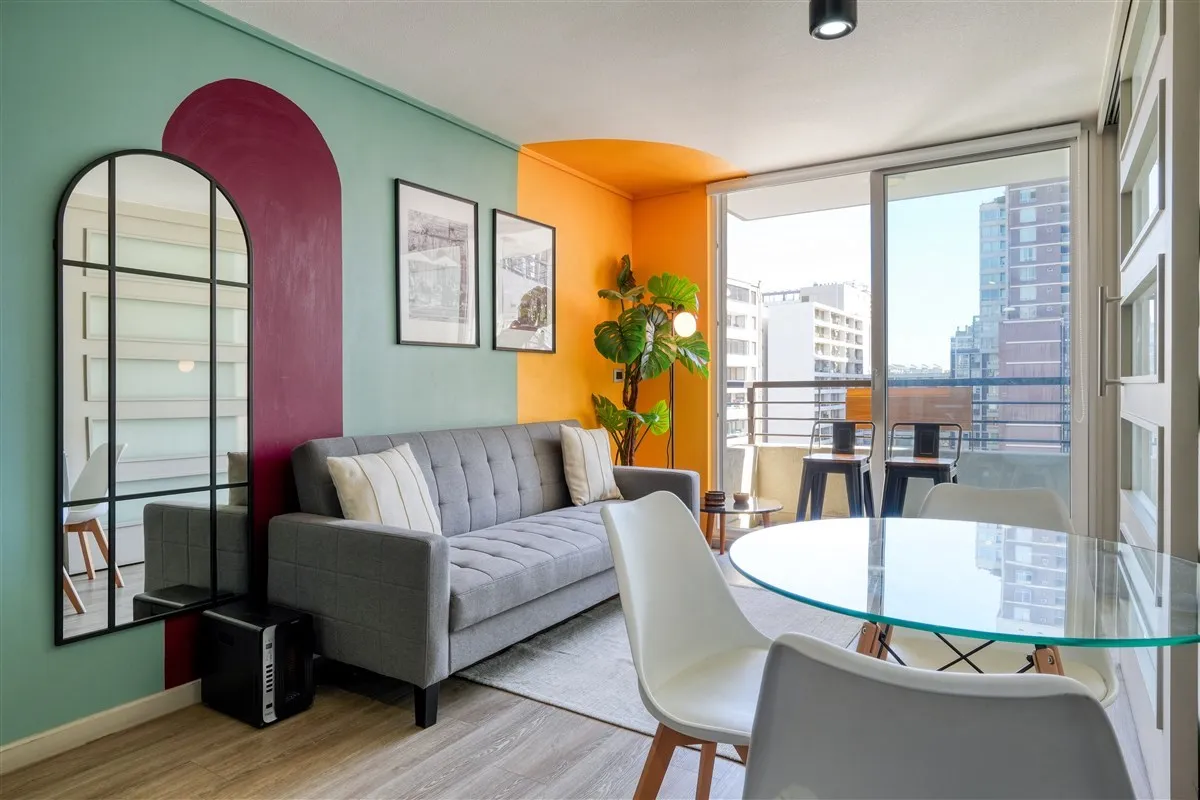 Imagen 1 de 23 de Departamento En Arriendo Amoblado De 1 Dorm. En Santiago