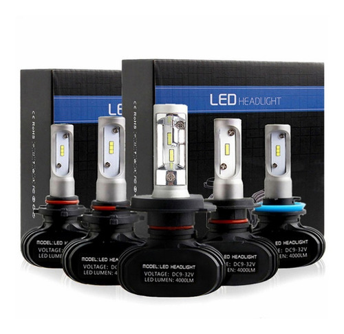 Par Ampolletas Led H4 H7 H11 Chip Csp 8000 Lumenes / Sosegur