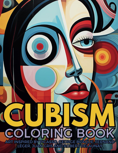 Libro: Cubism Coloring Book With Art Inspired By Picasso, Ge