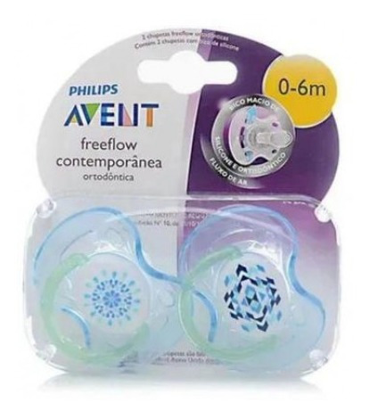 Avent Chupeta Contemp 0-6m 2un