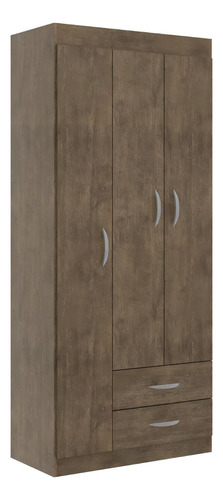 Guarda Roupa / Roupeiro Genial 0553 Mdp 3p 2g 183x79x40cm Cor MADEIRA DEMOLIÇÃO