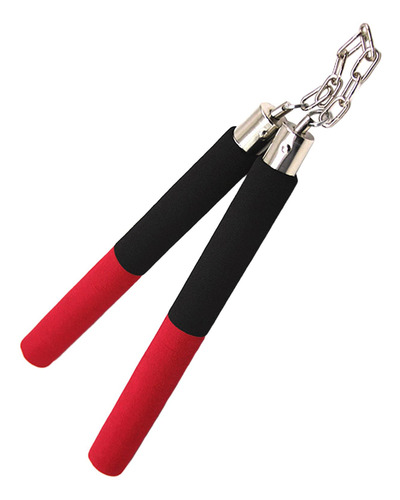 Treinamento De Brinquedo Nunchucks Acolchoado De Vermelho