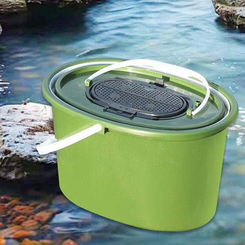 Cubo De Pesca Recipiente De Barril De Cubo De Ovalado 10l