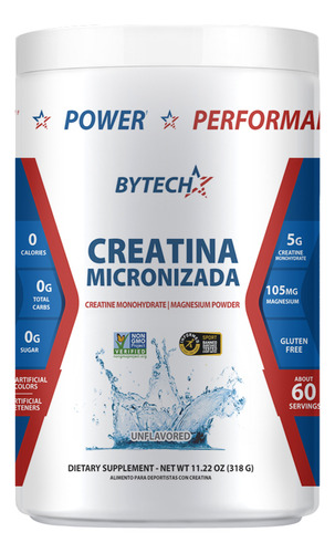 Creatina Micronizada + Magnesio 318 G - Bytech