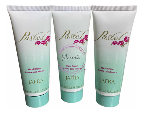 Tres 3 Cremas Para Manos Jafra Pastel 75 Ml C/u