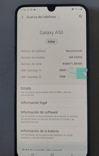 Celular Samsung A50 En Buen Estado A Toda Prueba