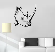 Comprar Adhesivo Decorativo Para Pared Vinilo Diseño Rinoceronte