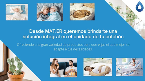 Imagen 8 de 8 de Funda Cubre Colchon Protector Impermeable 1 Plaza Reforzada