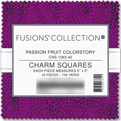 Fusions - Abalorio Cuadrado De Fruta De Pasión De 42 C...