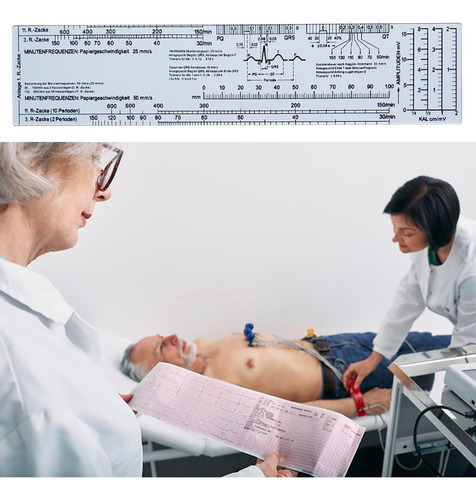 Regla De Bolsillo Ekg Calipers