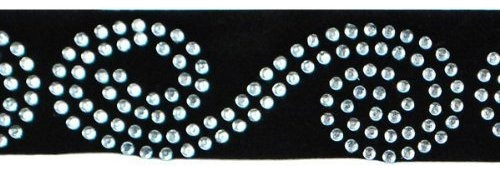 Expo International 10yard De Ironon Rhinestone Flourish Trim