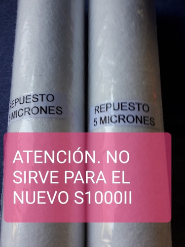   Filtros 5 Micrones Para Psa S1000, Max, Quan. Senik. X 2 U