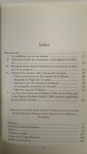Indice De Notas De Diego Clemencin Al Quijote - Bradford (Usado)