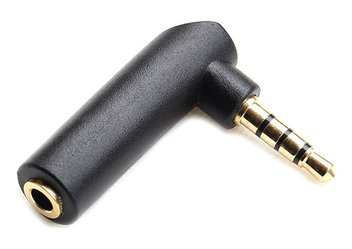 Adaptador De Audio De 3,5 Mm Macho A Hembra En Ángulo Recto