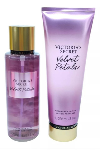 Victoria's Secret Set Velvet Petals De Loción Y Crema