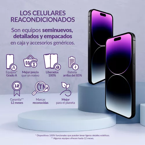 Celular (Reacondicionado Grado A) iPhone 14 128GB Super Retina XDR 6 1  Pulgadas Rojo