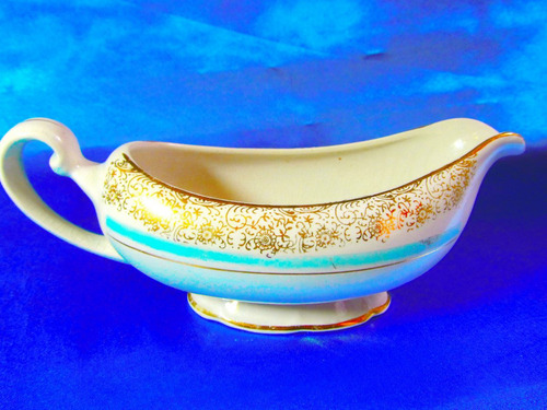 El Arcon Hermosa Salsera De Porcelana Sajonia 22cm 12100
