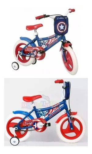 Bicicleta Capitan America Rodado 12 Con Freno Liberty