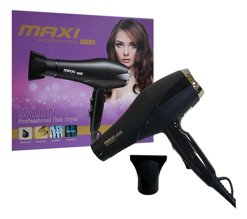 Secador Profesional Maxi-8008 Para El Cabello - Potente Y Ef