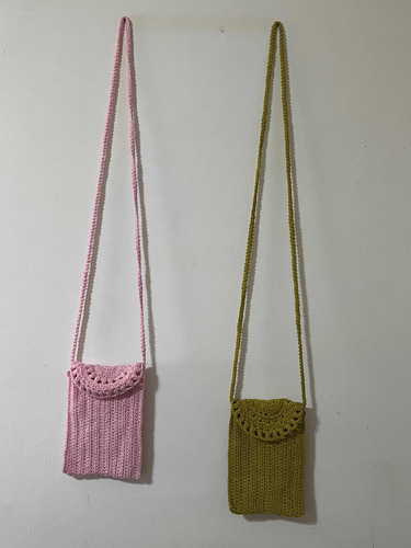 Cartera Tejida A Mano A Crochet 