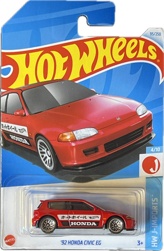 Hot Wheels 92 Honda Civic Eg Hw J-imports Htc43