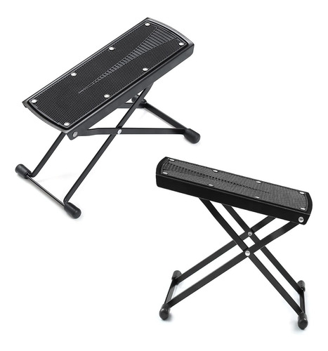 2 Piece Guitar Foot Stool 6 Position Height Adjustable