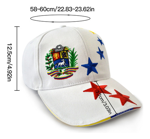Gorra De Béisbol De Sarga De Algodón Gorras De Venezuela Cap