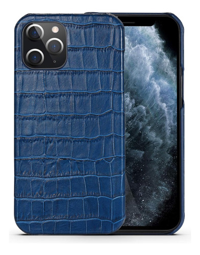 Funda De Cuero Genuino Nincyee Para iPhone 12 12, Diseño Clá