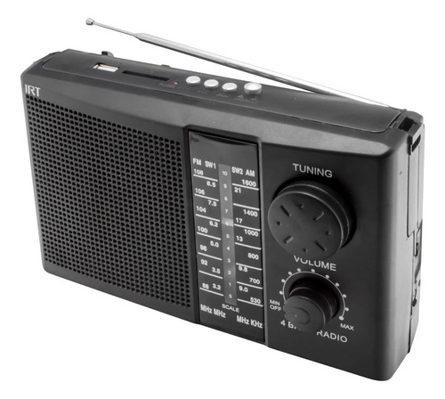 Radio Con Bluetooth, Recargable Y A Pilas. 4 Bandas