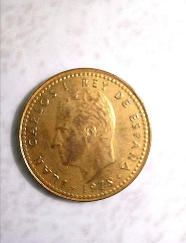 Moneda España Una Peseta 1975