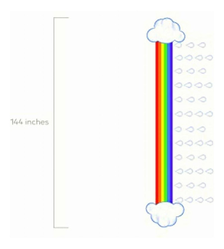 Paper Rainbow Cloud Ceiling Decoration By Otc