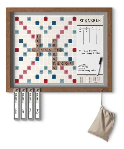 Ws Game Company Scrabble Deluxe Vintage 2 En 1 Edición De Pa