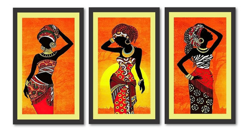 Cuadros Decorativos   Mujeres   Africanas   90  Por 50 Cms 
