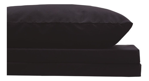 Juego Sábanas Ultrasoft De Microfibra Mat. Varios Colores. Negro