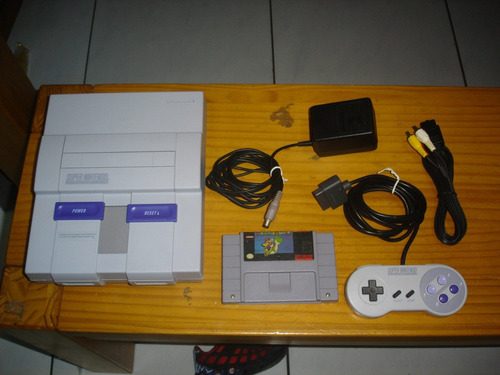 Super Nintendo Console Snes Mario World Leia!