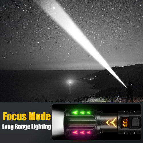 Lanterna Tática Led De 2 Unidades Com Lanterna De Zoom De Il