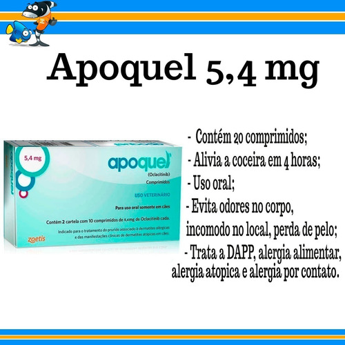Imagem 2 de 7 de Apoquel Anti Coceira Cães 5,4 Mg