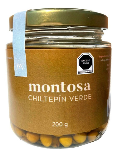 Chiltepín Silvestre Verde Encurtido 200g | Montosa