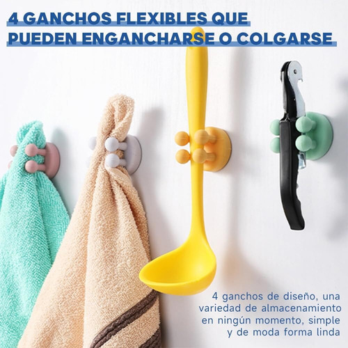 6 Soportes De Silicona Para Cepillos De Dientes, Ganchos