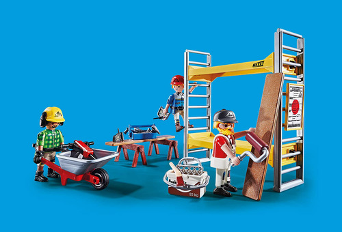 Andaime Toy Playmobil Com Trabalhadores Para Crianças De 5 A