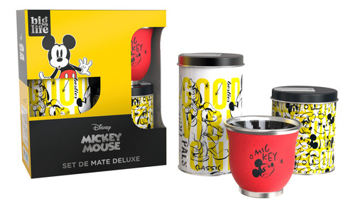 Set De Mate Deluxe Mickey Mouse Disney Licencia Oficial